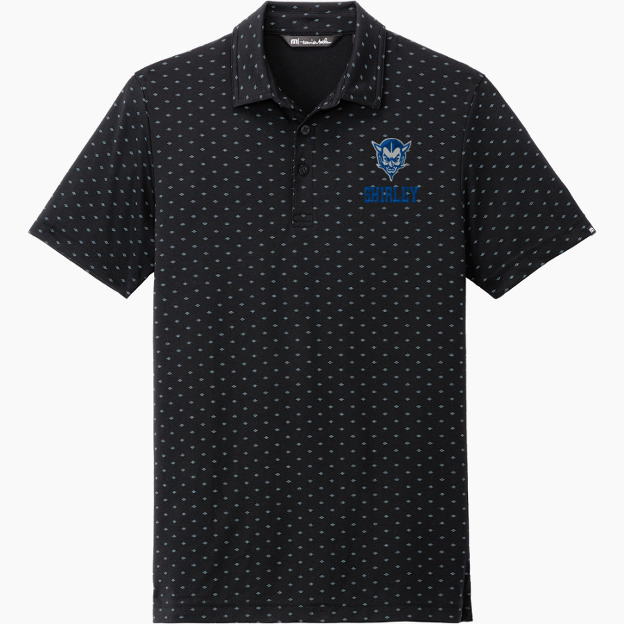 SHIRLEY HIGH SCHOOL BLUE DEVILS <span class="pdp-name-mascot">SHIRLEY BLUE DEVILS</span> TravisMathew Men's Oceanside Geo Polo