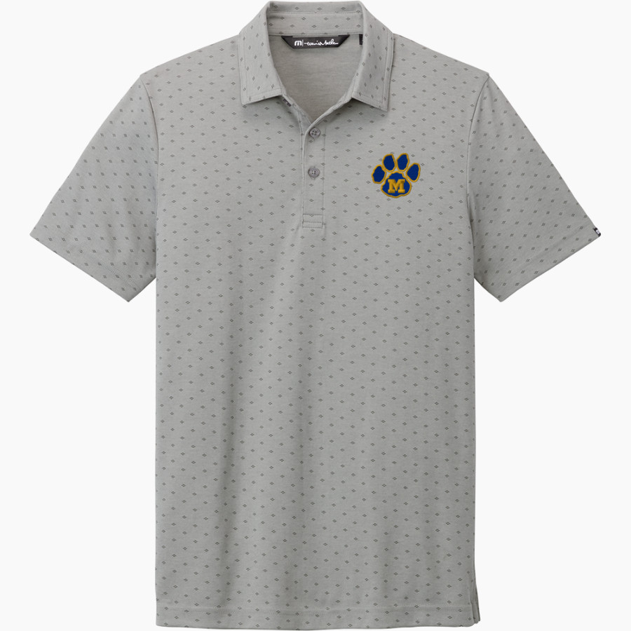 Mercy High School Tigers Online Store <span class="pdp-name-mascot">Mercy Tigers</span> TravisMathew Men's Oceanside Geo Polo