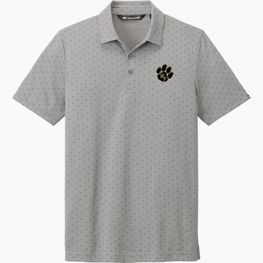 Manassas Park Cougars TravisMathew Men's Oceanside Geo Polo