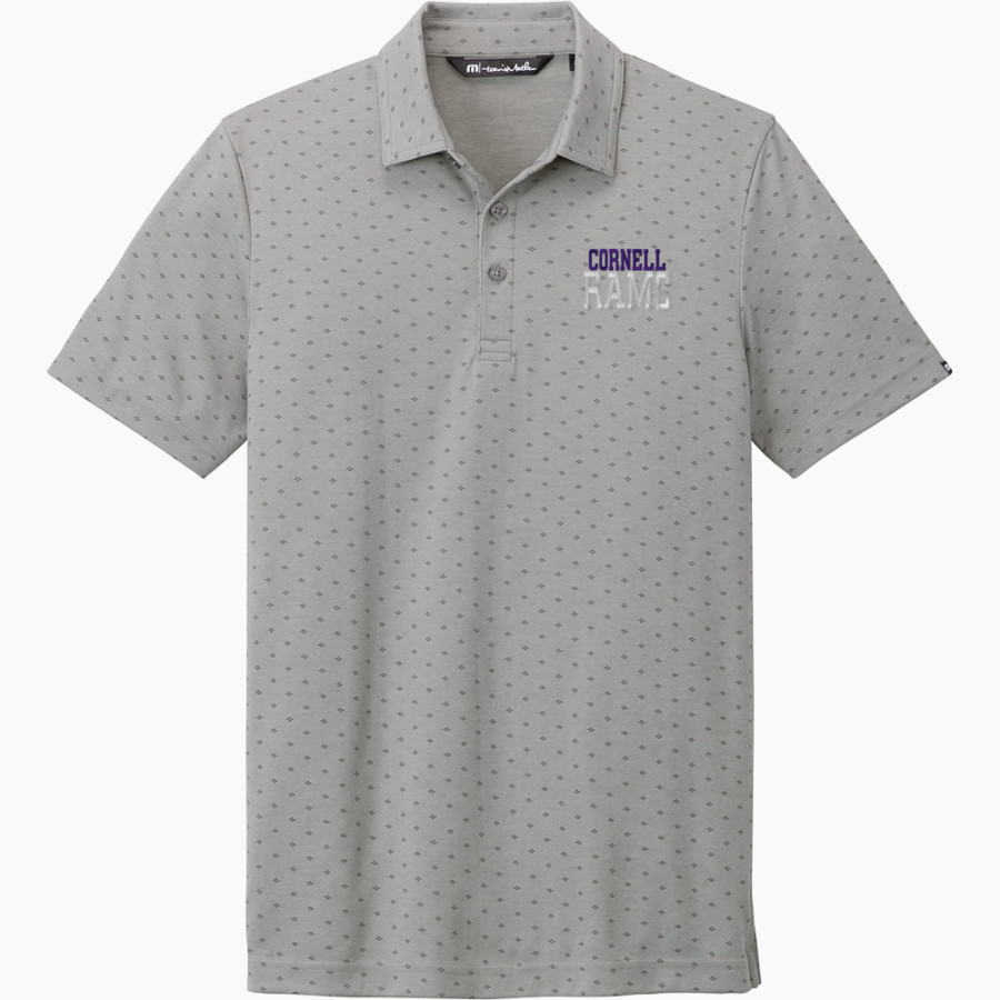 Cornell Rams TravisMathew Men's Oceanside Geo Polo