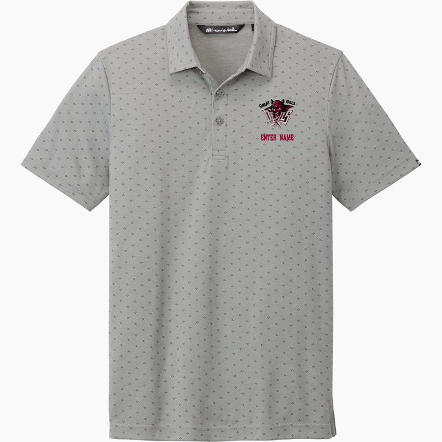 GREAT FALLS HIGH SCHOOL RED DEVILS TravisMathew Men's Oceanside Geo Polo