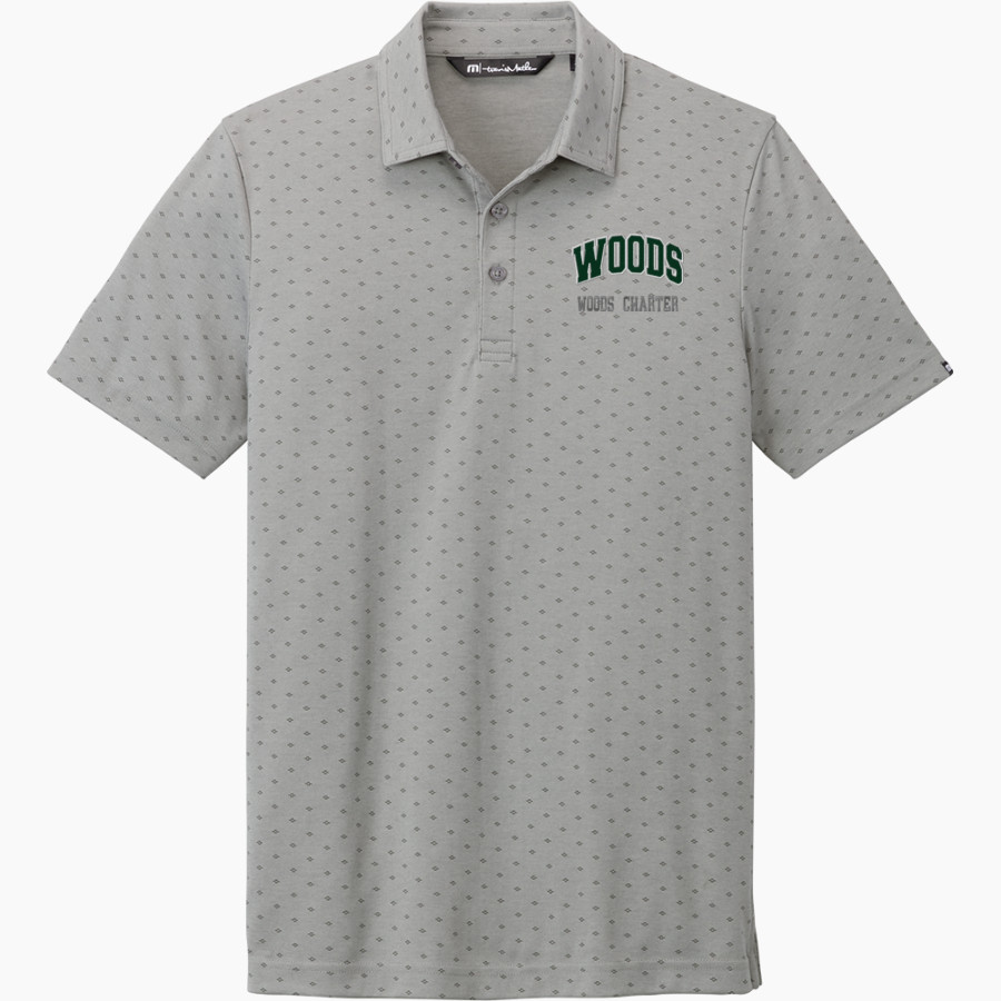 Woods Charter Wolves TravisMathew Men's Oceanside Geo Polo
