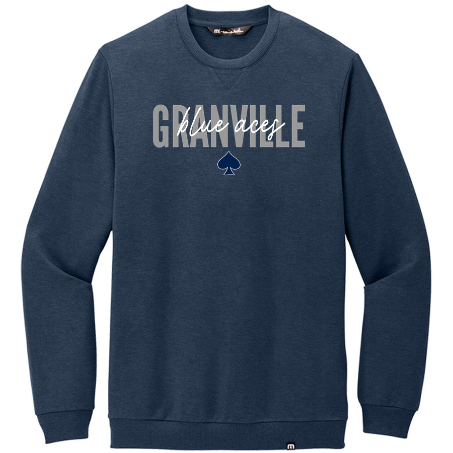GRANVILLE HIGH SCHOOL BLUE ACES <span class="pdp-name-mascot">GRANVILLE BLUE ACES</span> TravisMathew Men's Long Weekend Crew