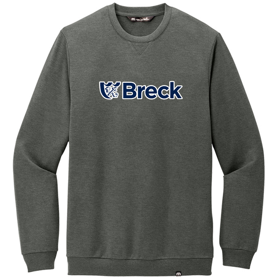 Breck Mustangs TravisMathew Men's Long Weekend Crew