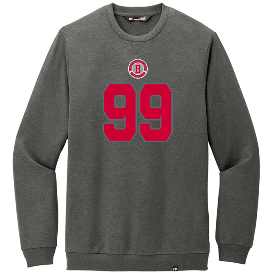 BEDFORD SCHOOLS KICKING MULES <span class="pdp-name-mascot">BEDFORD PUBLIC KICKING MULES</span> TravisMathew Men's Long Weekend Crew