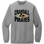 CRANDALL HIGH SCHOOL PIRATES TravisMathew Men's Long Weekend Crew Front Thumbnail
