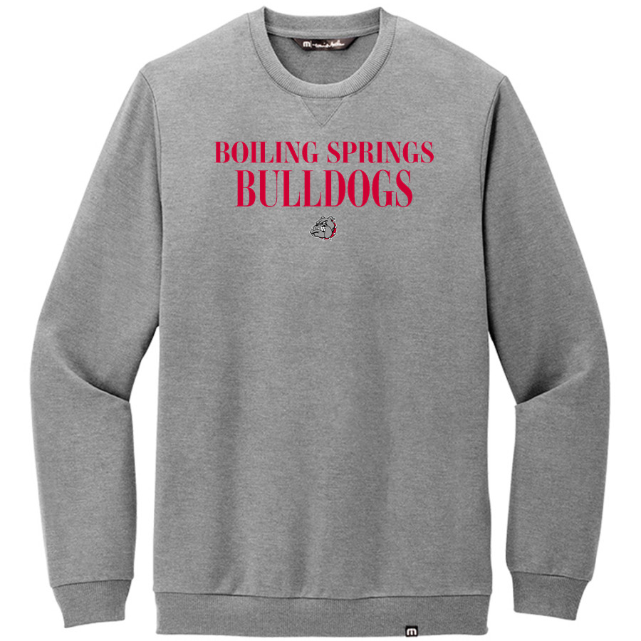 Boiling Springs Middle School bulldogs offical sideline store <span class="pdp-name-mascot">Boiling Springs Bulldogs</span> TravisMathew Men's Long Weekend Crew
