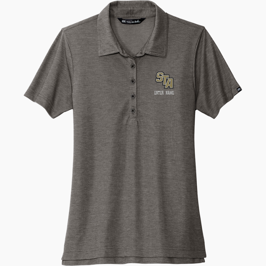 St. Thomas Aquinas The Official Store of the Knights <span class="pdp-name-mascot">SAINT THOMAS AQUINAS HIGH KNIGHTS</span> TravisMathew Women's Oceanside Heather Polo