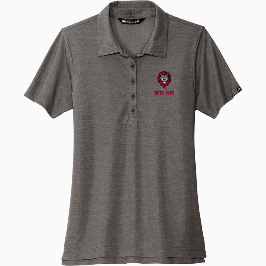 Bryn Athyn College The Official Store of the Lions <span class="pdp-name-mascot">Bryn Athyn College Lions</span> TravisMathew Women's Oceanside Heather Polo