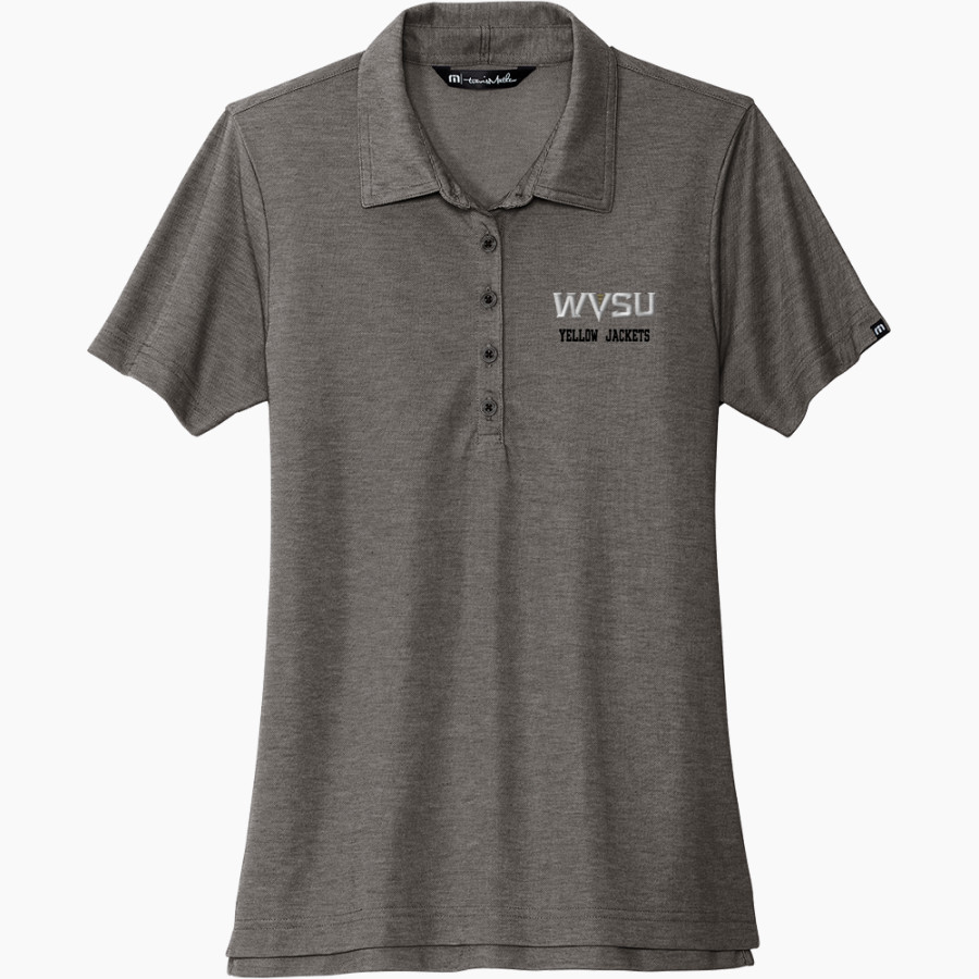 West Virginia State Yellow Jackets TravisMathew Women's Oceanside Heather Polo
