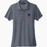 Oswalt Eagles TravisMathew Women's Oceanside Heather Polo Front Thumbnail