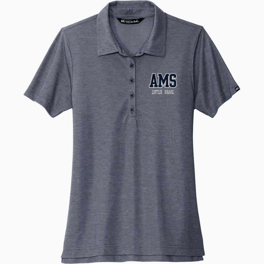 American Martyrs Mustangs <span class="pdp-name-mascot">American Martyrs Mustangs</span> TravisMathew Women's Oceanside Heather Polo