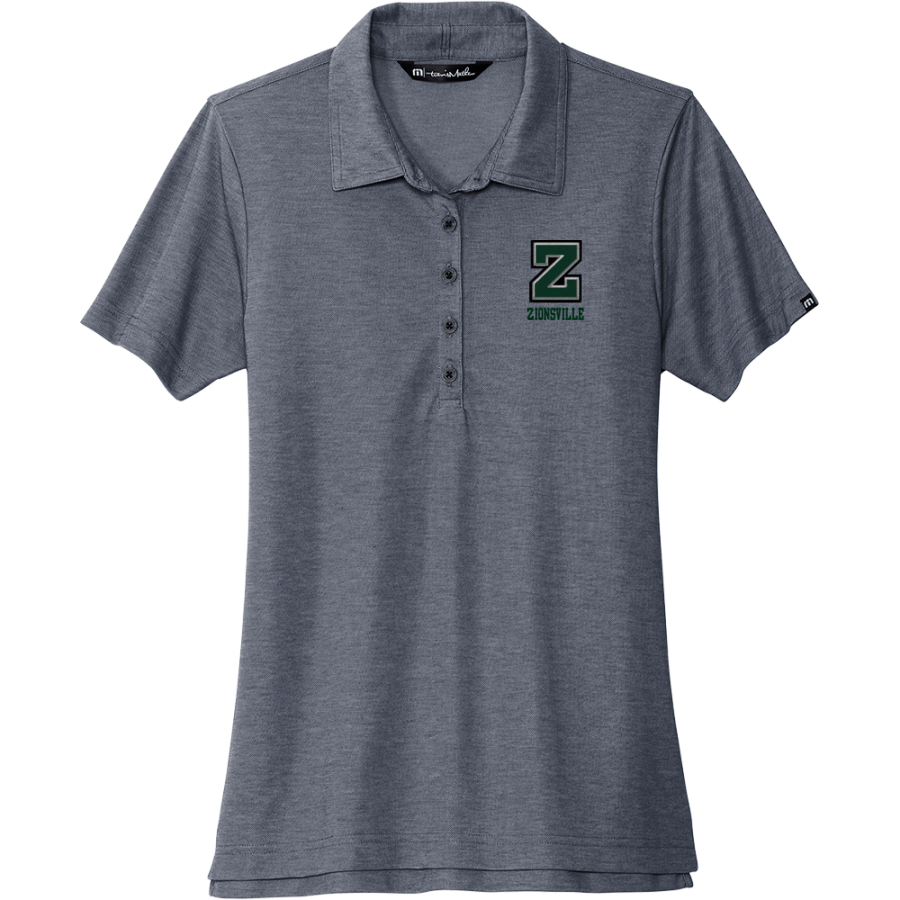 Zionsville High School Eagles Online Store <span class="pdp-name-mascot">Zionsville Eagles</span> TravisMathew Women's Oceanside Heather Polo