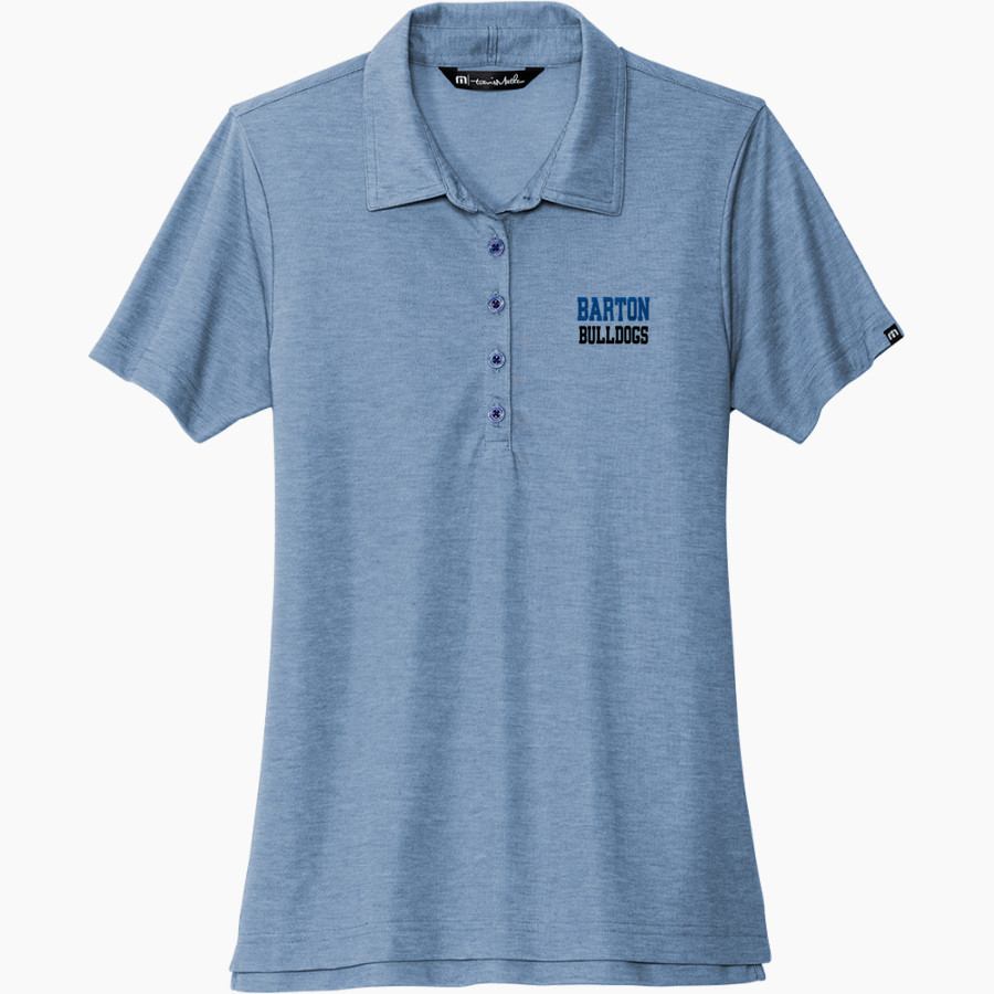 Barton College Official Store of the Bulldogs <span class="pdp-name-mascot">Barton Bulldogs</span> TravisMathew Women's Oceanside Heather Polo