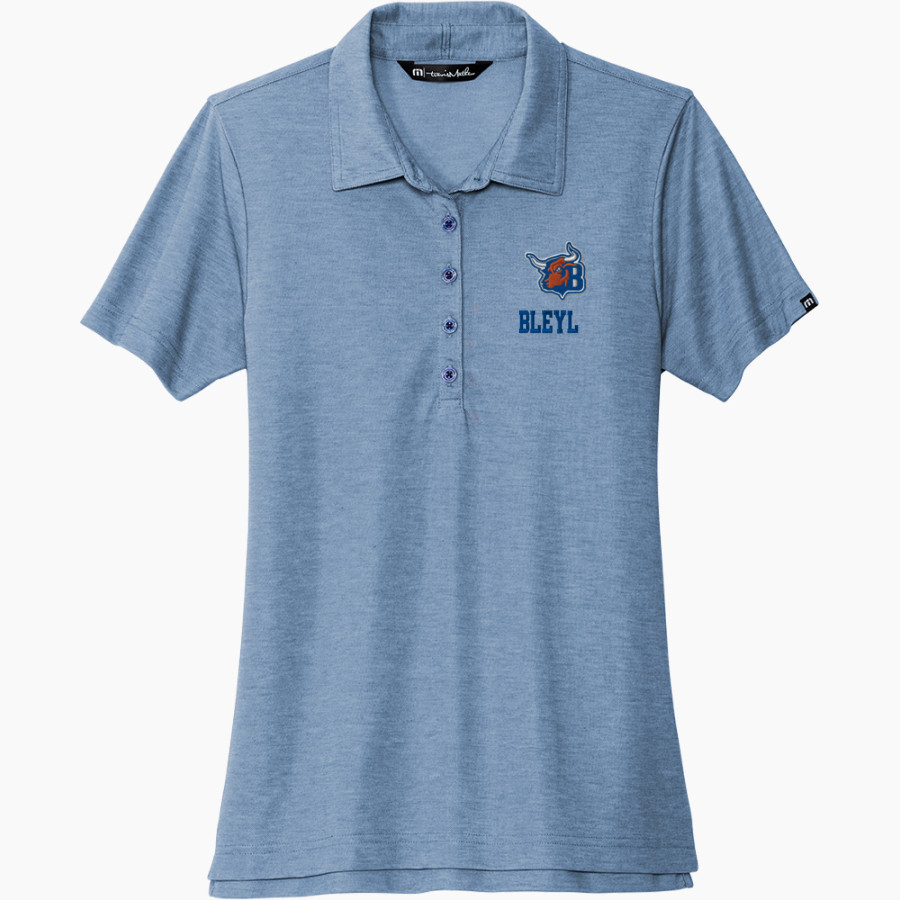 Bleyl Brahmas <span class="pdp-name-mascot">Bleyl Brahmas</span> TravisMathew Women's Oceanside Heather Polo