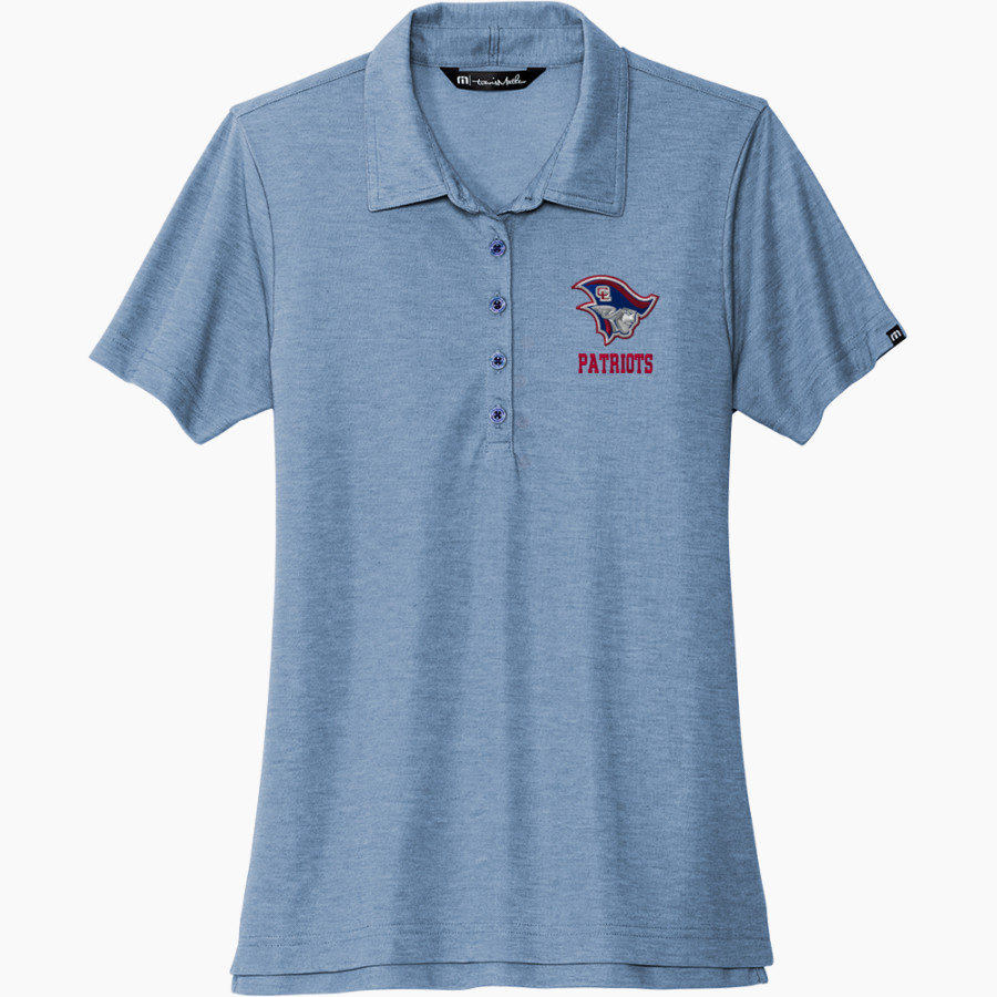 Clarkson-Leigh Patriots TravisMathew Women's Oceanside Heather Polo