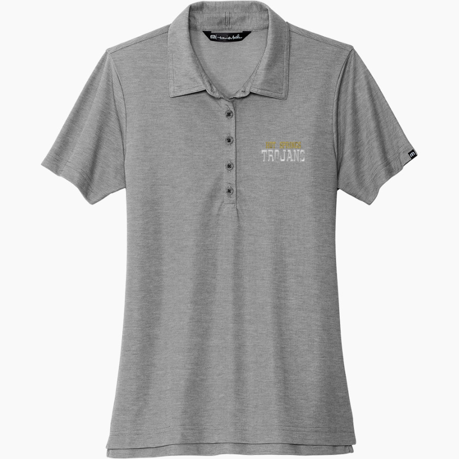 HOT SPRINGS HIGH SCHOOL TROJANS <span class="pdp-name-mascot">HOT SPRINGS TROJANS</span> TravisMathew Women's Oceanside Heather Polo