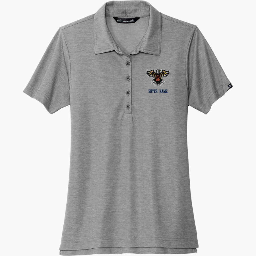 St Matthews Eagles TravisMathew Women's Oceanside Heather Polo