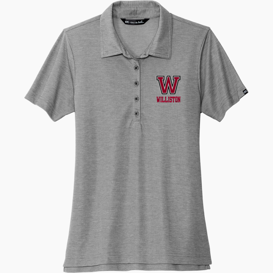 WILLISTON HIGH SCHOOL RED DEVILS TravisMathew Women's Oceanside Heather Polo