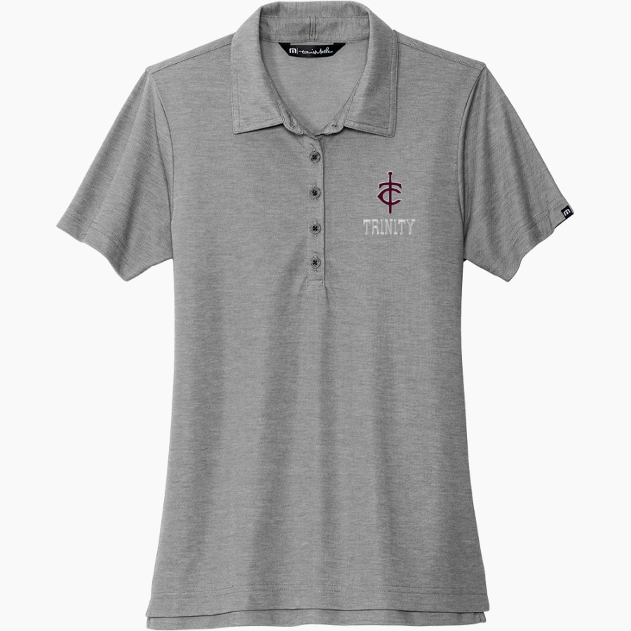 Trinity Warriors <span class="pdp-name-mascot">Trinity Christian Warriors</span> TravisMathew Women's Oceanside Heather Polo