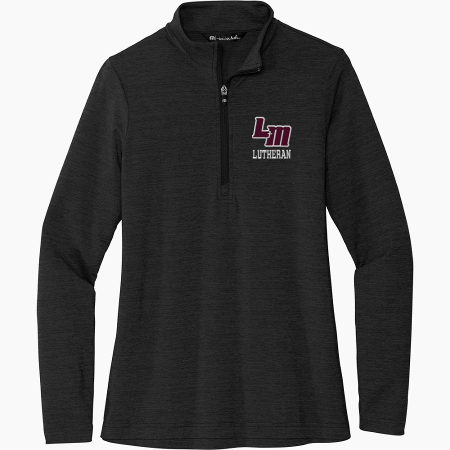 LUTHERAN HIGH SCHOOL MUSTANGS TravisMathew Women's Crestview 1/4-Zip