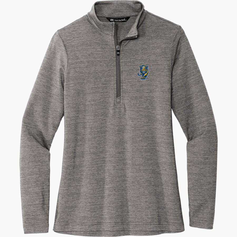 Greenfield Central Cougars Online Store <span class="pdp-name-mascot">Greenfield-Central Cougars</span> TravisMathew Women's Crestview 1/4-Zip