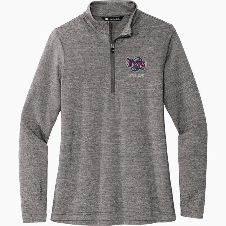 Detroit Mercy Titans Sideline Store <span class="pdp-name-mascot">UDM Titans</span> TravisMathew Women's Crestview 1/4-Zip