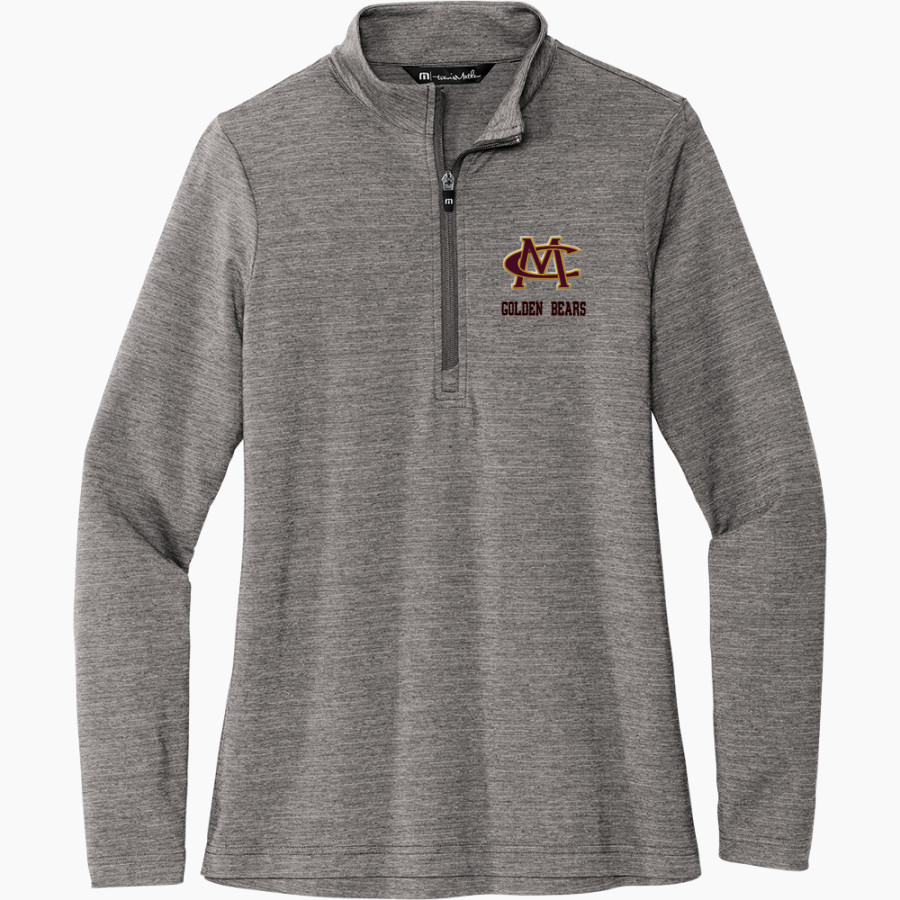 MONROE CENTRAL HIGH SCHOOL GOLDEN BEARS <span class="pdp-name-mascot">MONROE GOLDEN BEARS</span> TravisMathew Women's Crestview 1/4-Zip