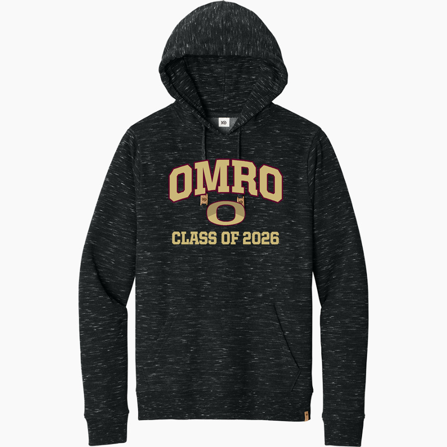 Omro School District Sideline Store <span class="pdp-name-mascot">OMRO FOXES</span> tentree Men's Space Dye Fleece Classic Hoodie