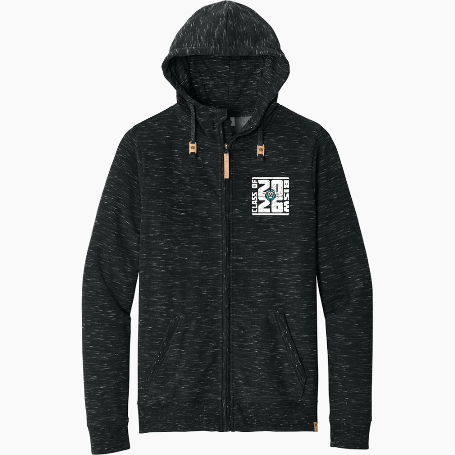 British International School of Washington tentree Men's Space Dye Fleece Full-Zip Hoodie