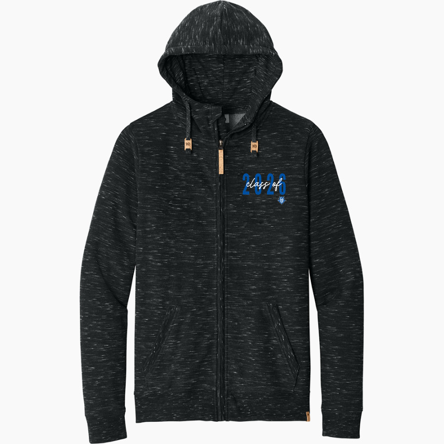 WILLIAMSTOWN HIGH SCHOOL BLUE DEVILS tentree Men's Space Dye Fleece Full-Zip Hoodie
