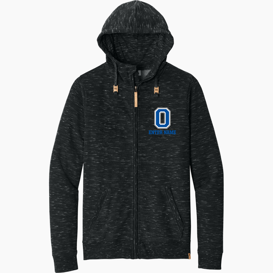 ONEIDA BAPTIST INSTITUTE MOUNTAINEERS tentree Men's Space Dye Fleece Full-Zip Hoodie