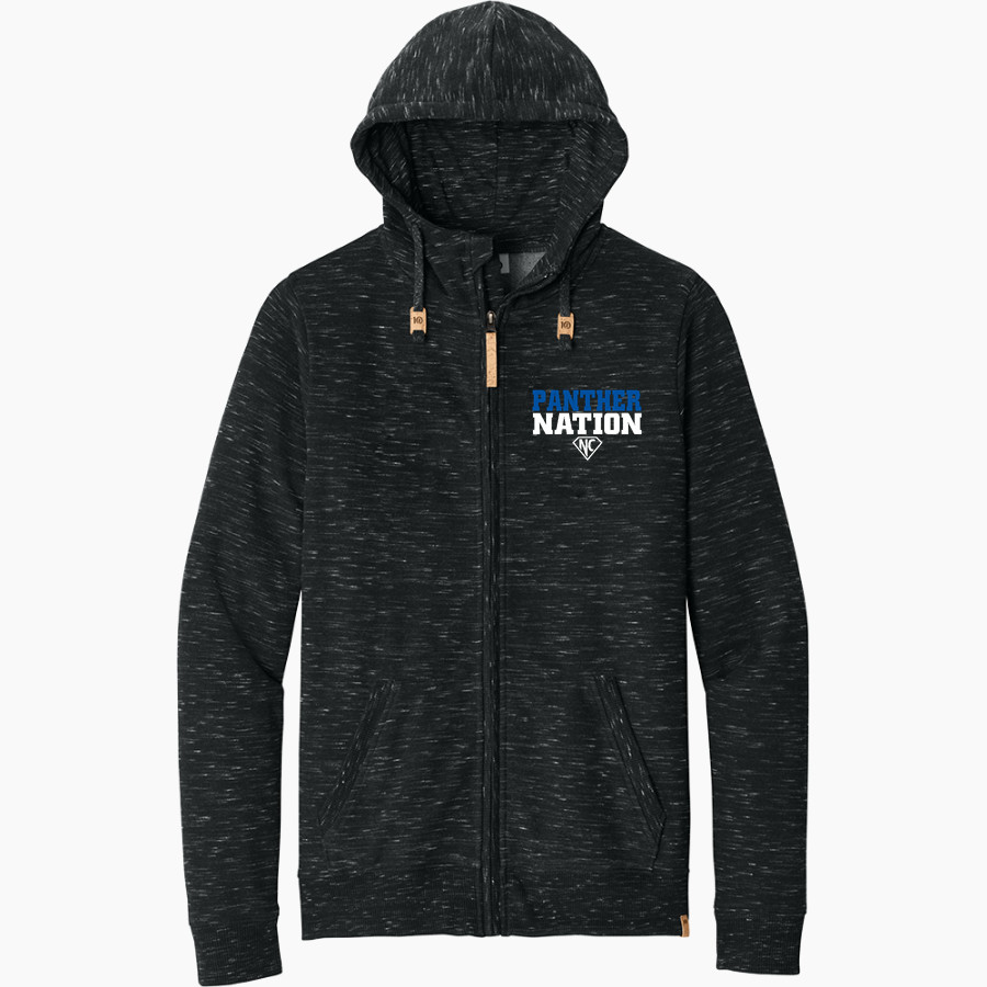 Nueces Canyon Panthers tentree Men's Space Dye Fleece Full-Zip Hoodie