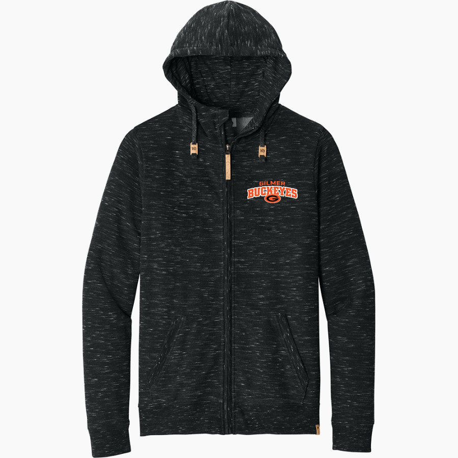 GILMER HIGH SCHOOL BUCKEYES <span class="pdp-name-mascot">GILMER BUCKEYES</span> tentree Men's Space Dye Fleece Full-Zip Hoodie