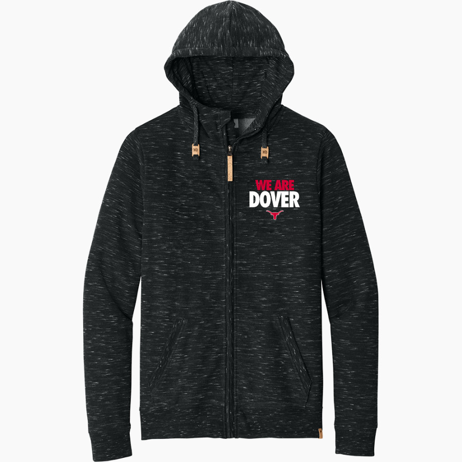 DOVER HIGH SCHOOL LONGHORNS tentree Men's Space Dye Fleece Full-Zip Hoodie
