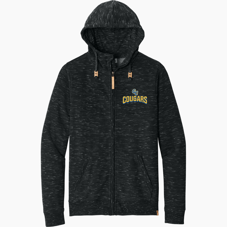Greenfield Central Cougars Online Store <span class="pdp-name-mascot">Greenfield-Central Cougars</span> tentree Men's Space Dye Fleece Full-Zip Hoodie