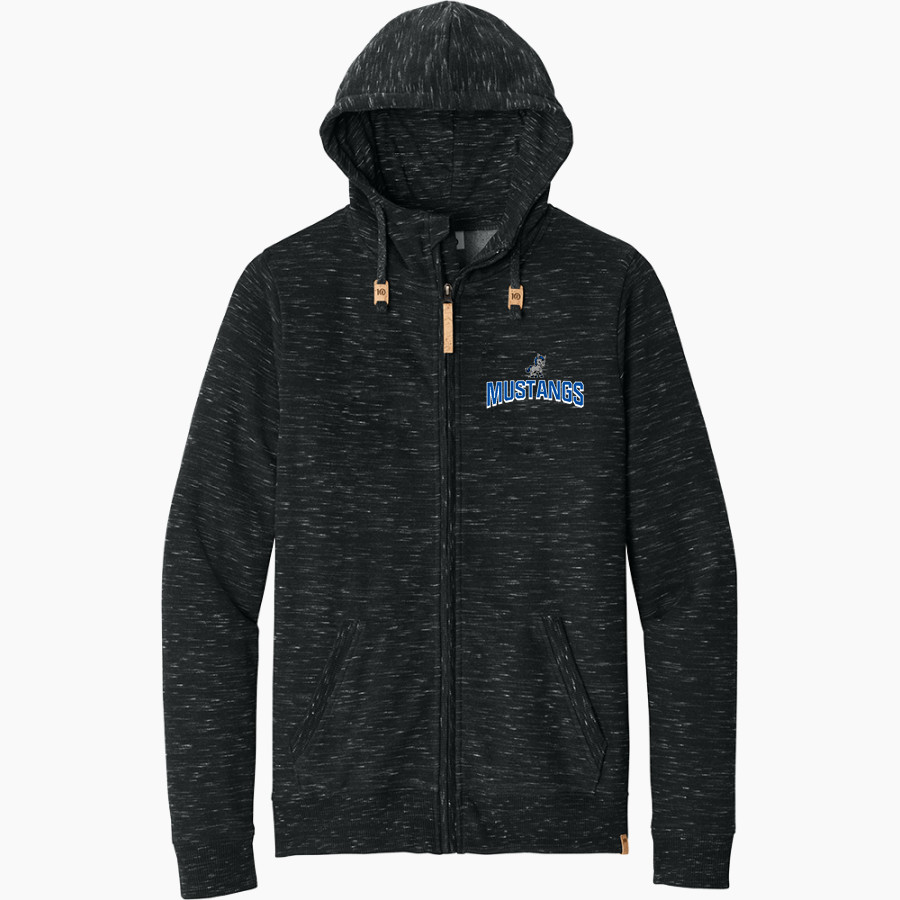 MacArthur Elementary Mustangs tentree Men's Space Dye Fleece Full-Zip Hoodie