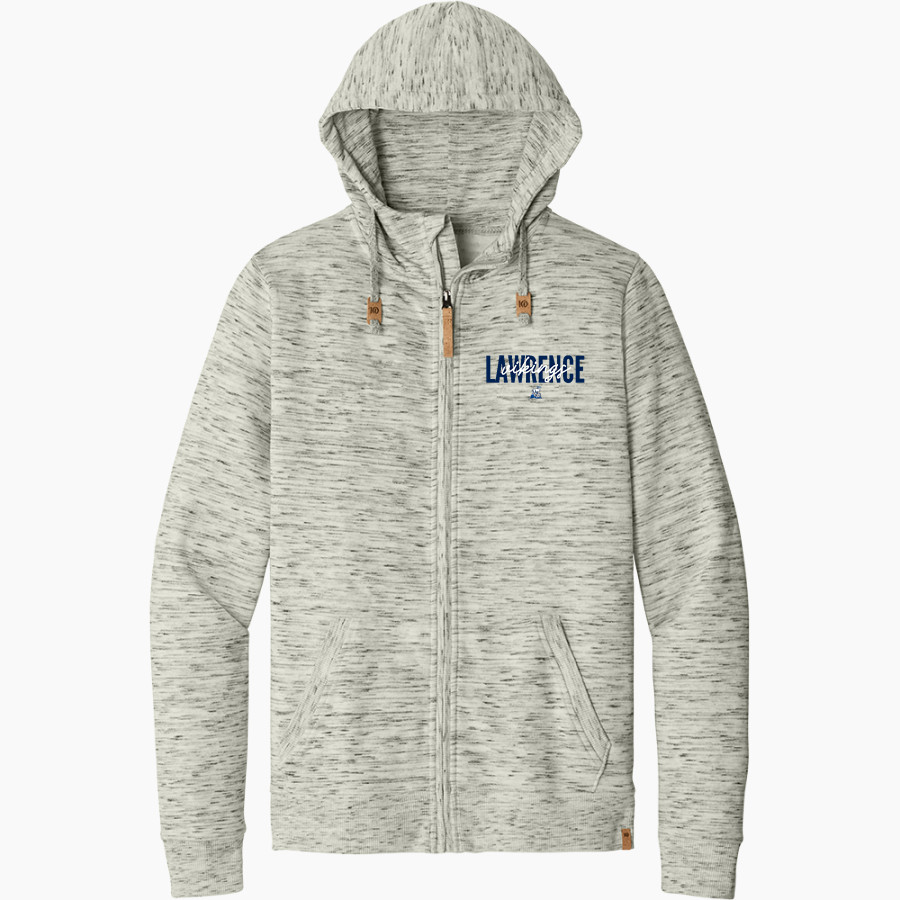 Lawrence University Vikings Online Store tentree Men's Space Dye Fleece Full-Zip Hoodie
