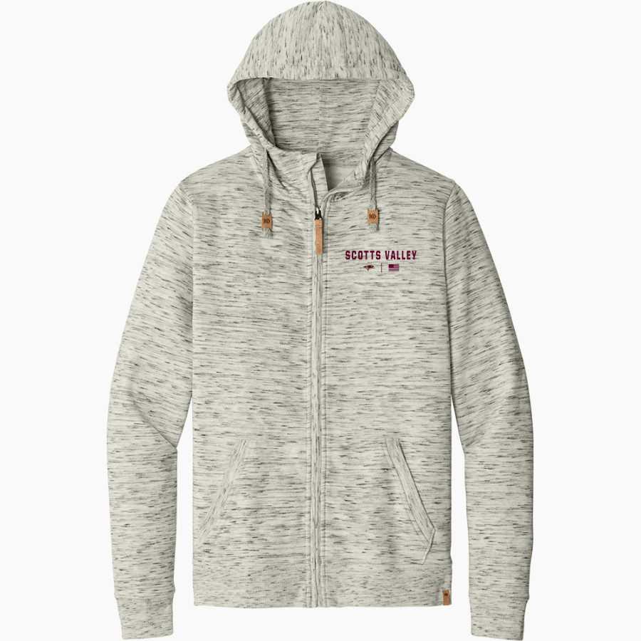 Scotts Valley Falcons tentree Men's Space Dye Fleece Full-Zip Hoodie