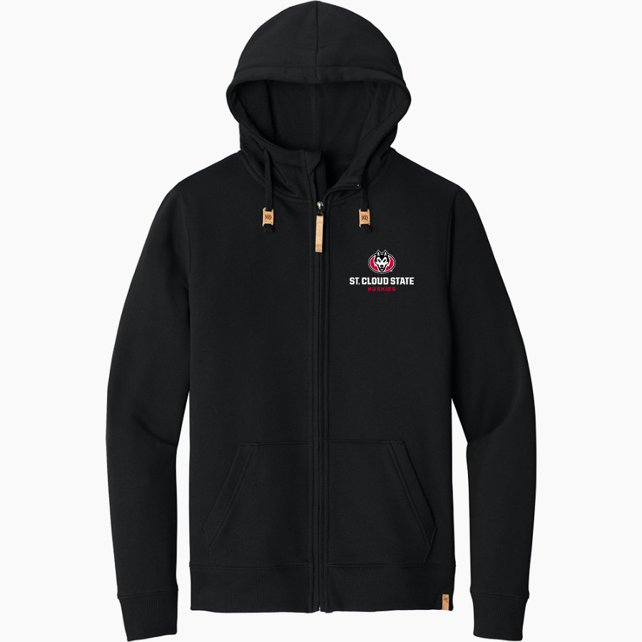 St. Cloud State University The Official Online Store <span class="pdp-name-mascot">St. Cloud State Huskies</span> tentree Men's Space Dye Fleece Full-Zip Hoodie