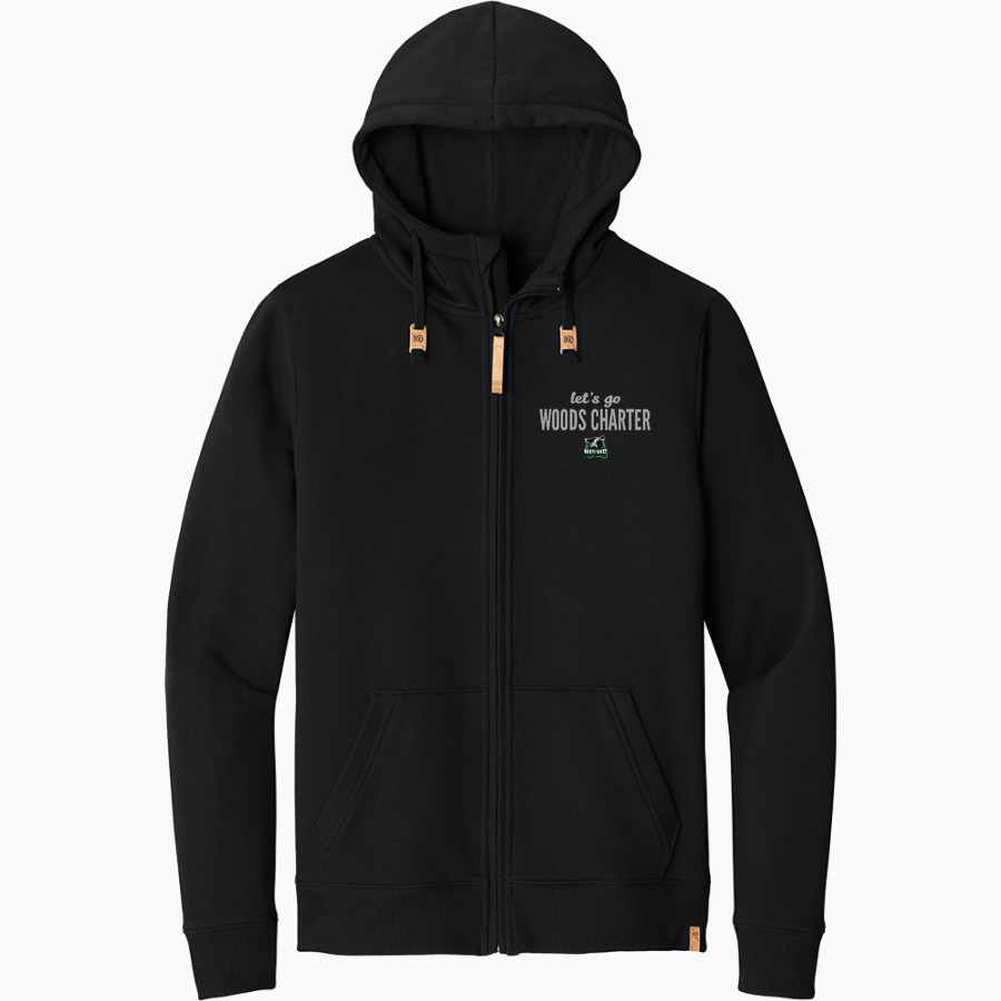 Woods Charter Wolves tentree Men's Space Dye Fleece Full-Zip Hoodie