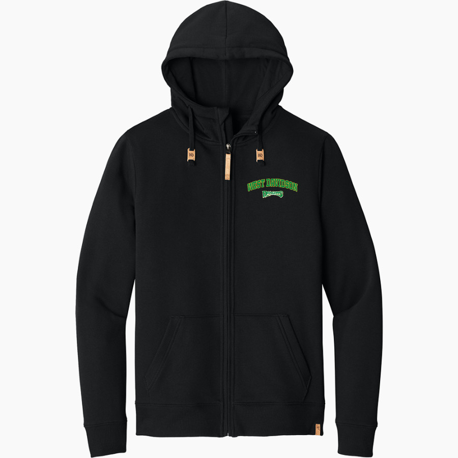 WEST DAVIDSON HIGH SCHOOL DRAGONS tentree Men's Space Dye Fleece Full-Zip Hoodie