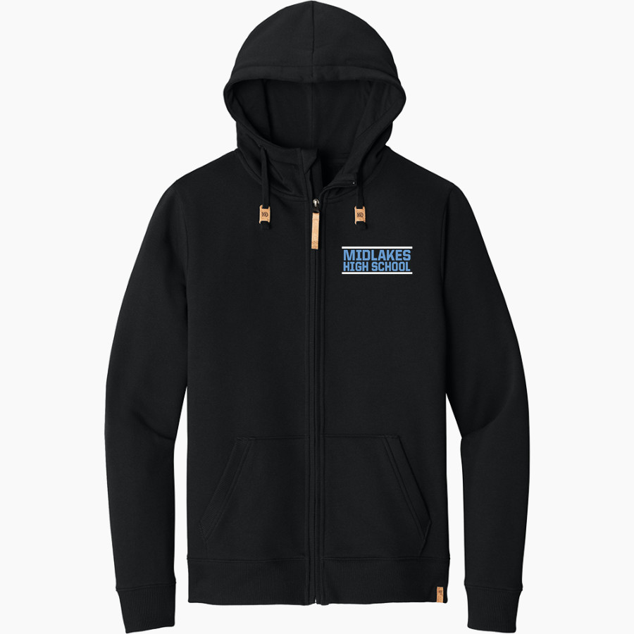 MIDLAKES HIGH SCHOOL SCREAMING EAGLES <span class="pdp-name-mascot">MIDLAKES SCREAMING EAGLES</span> tentree Men's Space Dye Fleece Full-Zip Hoodie