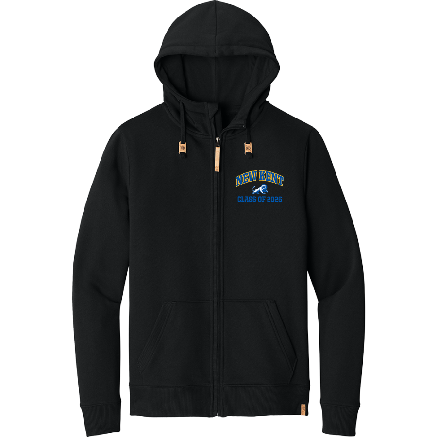 New Kent Lions <span class="pdp-name-mascot">New Kent Lions</span> tentree Men's Space Dye Fleece Full-Zip Hoodie