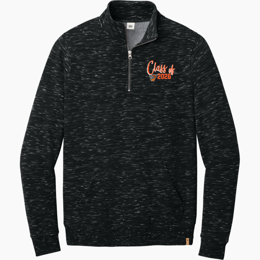 LINCOLNWOOD HIGH SCHOOL LANCERS tentree Men's Space Dye 1/4-Zip Fleece Pullover