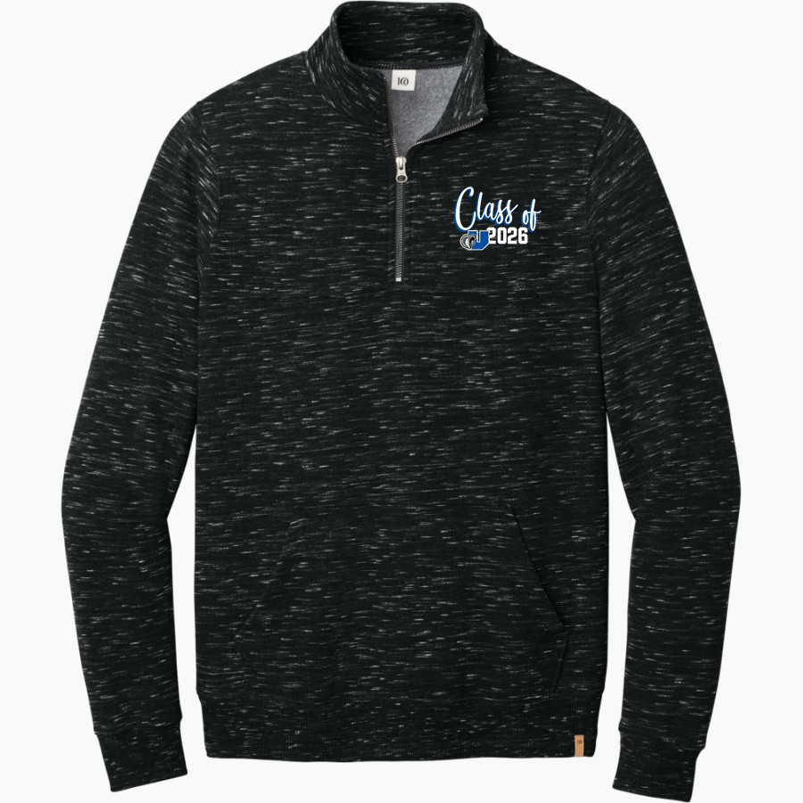 University Prep Cobras tentree Men's Space Dye 1/4-Zip Fleece Pullover