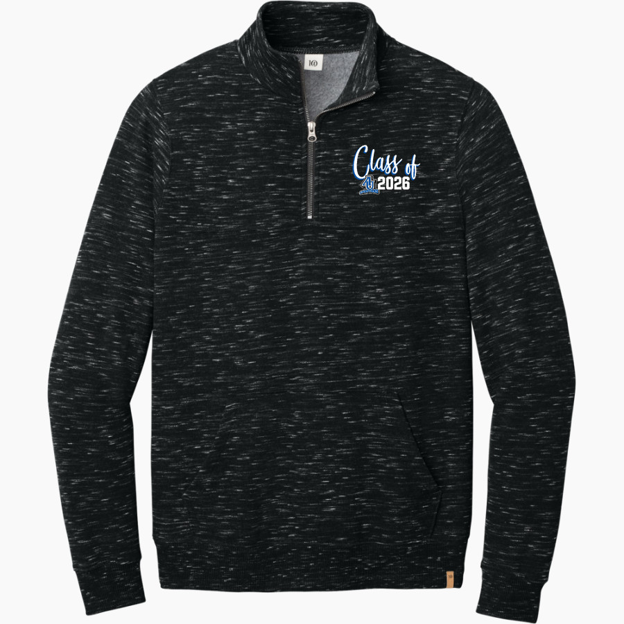 Aurora University Spartans Online Store <span class="pdp-name-mascot">Aurora Spartans</span> tentree Men's Space Dye 1/4-Zip Fleece Pullover