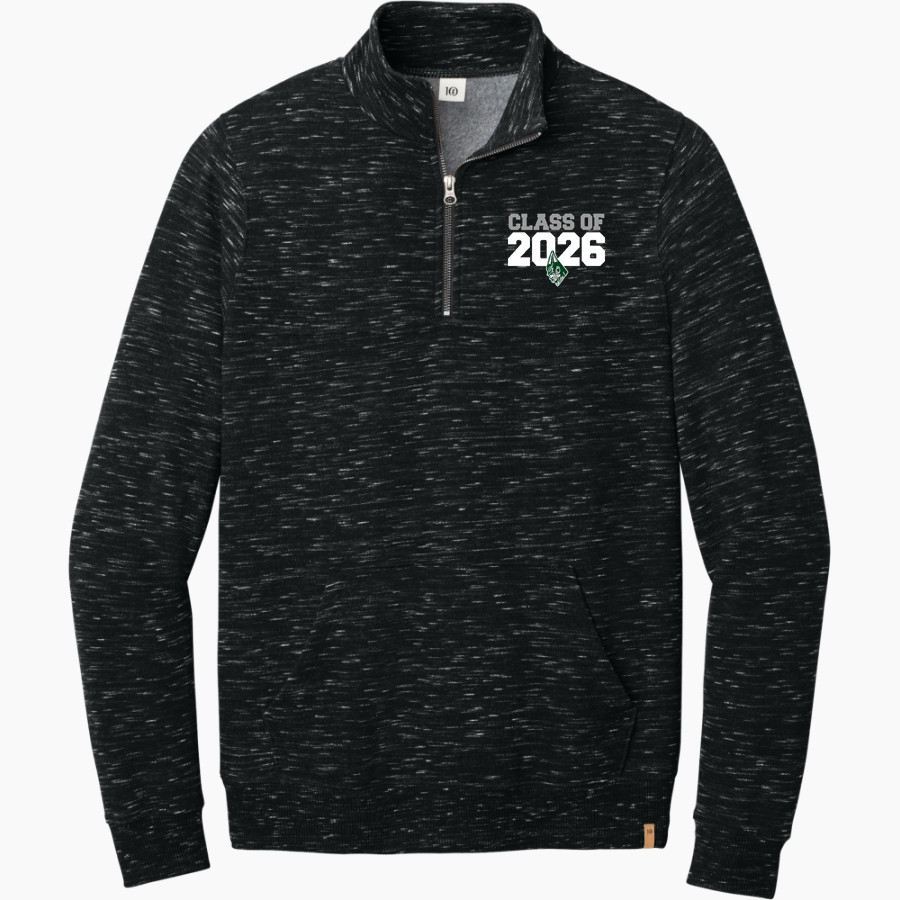 MIAMI CENTRAL HIGH SCHOOL ROCKETS tentree Men's Space Dye 1/4-Zip Fleece Pullover