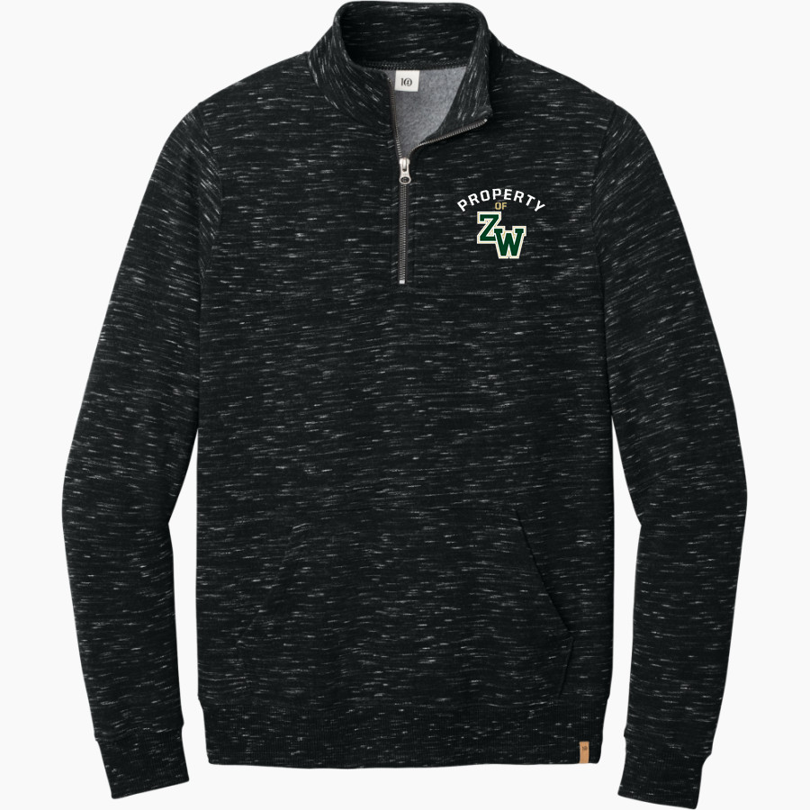ZEELAND WEST HIGH SCHOOL Athletics <span class="pdp-name-mascot">ZEELAND WEST DUX</span> tentree Men's Space Dye 1/4-Zip Fleece Pullover