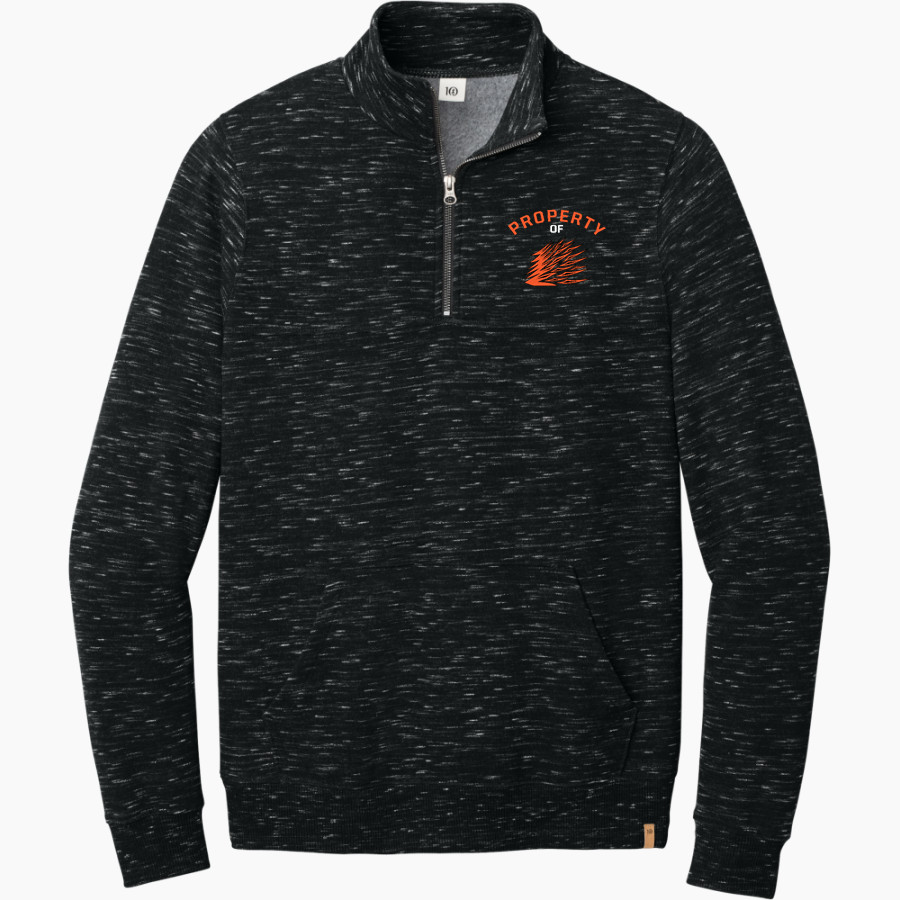 SPRINGTOWN HIGH SCHOOL PORCUPINES tentree Men's Space Dye 1/4-Zip Fleece Pullover